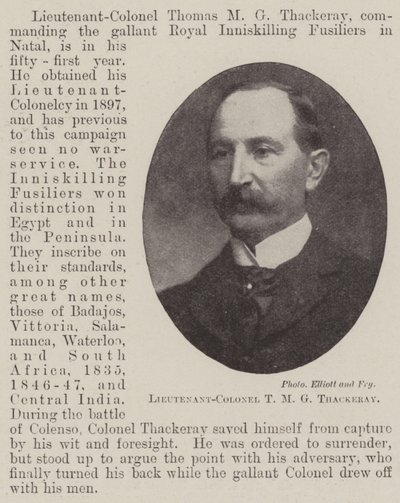 Everstiluutnantti T M G Thackeray tekijältä English Photographer