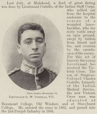 Luutnantti G W Costello, VC tekijältä English Photographer