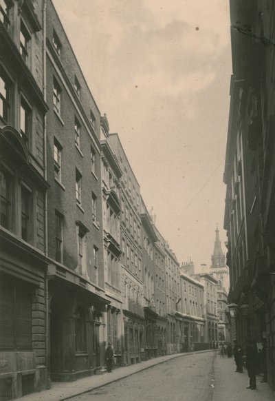 Lombard Street, Lontoo; valokuva; päivätty kesäkuuta 1885 tekijältä English Photographer