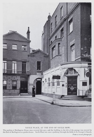 Lontoo: Savile Place, Savile Row