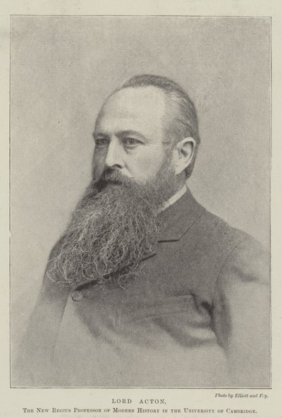 Lord Acton, Cambridgen yliopiston modernin historian professori New Regius tekijältä English Photographer