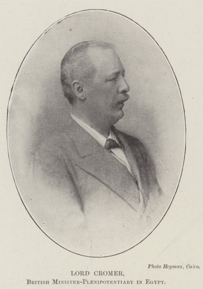 Lordi Cromer, Britannian täysivaltainen ministeri Egyptissä tekijältä English Photographer