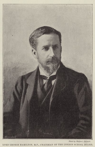 Lord George Hamilton, kansanedustaja, Lontoon koululautakunnan puheenjohtaja tekijältä English Photographer