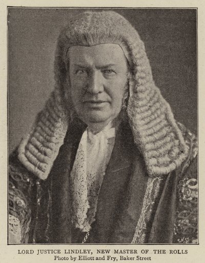 Lord Justice Lindley, uusi rullien mestari tekijältä English Photographer