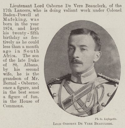 Lordi Osborne De Vere Beauclerk tekijältä English Photographer