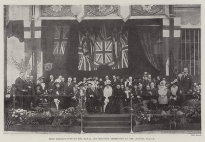 Lord Roberts avaa meri- ja sotilasnäyttelyn Crystal Palacessa tekijältä English Photographer