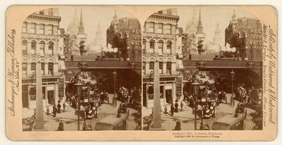 Ludgate Hill, stereoskooppinen näkymä tekijältä English Photographer