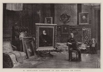 M Benjamin Constant studiossaan Pariisissa tekijältä English Photographer