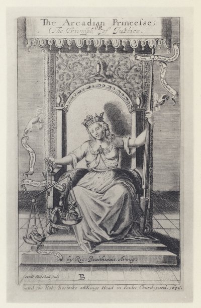 M Silesio, The Arcadian Princess, Tr R Brathwait, T Harper for Bostocke 1635 (m/w kuva) tekijältä English Photographer