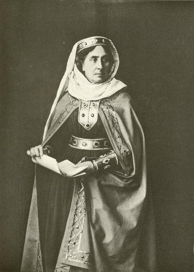 Madame Ristori hahmona Lady Macbeth (kaiverrus) tekijältä English Photographer
