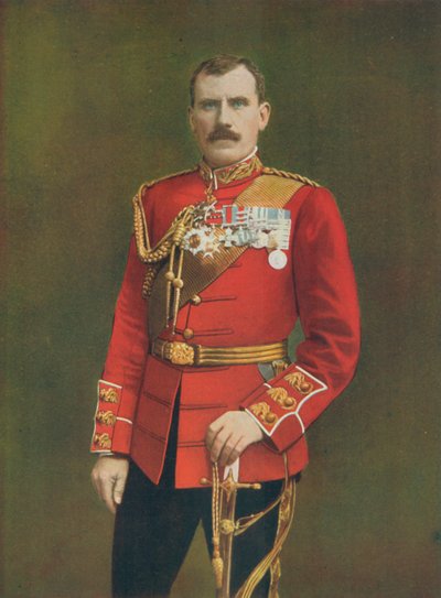 Kenraalimajuri Hector A. MacDonald. Komentaa 3. (Highlandin) prikaatia lordi Methuenin kanssa. tekijältä English Photographer