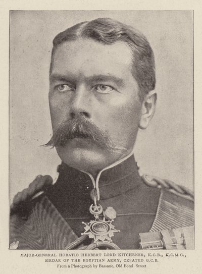 Kenraalimajuri Horatio Herbert Lord Kitchener, KCB, KCMG, Egyptin armeijan Sirdar loi GCB:n tekijältä English Photographer