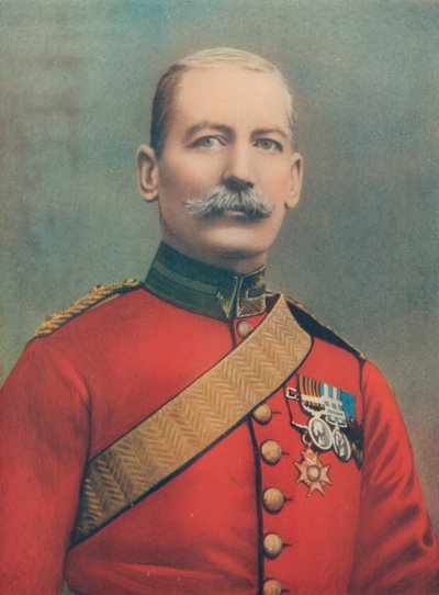 Kenraalimajuri J. B. B. Dickson. Neljättä ratsuväen prikaatia komentava Etelä-Afrikan kenttäjoukot tekijältä English Photographer