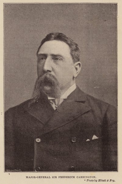 Kenraalimajuri Sir Frederick Carrington (m/v kuva) tekijältä English Photographer