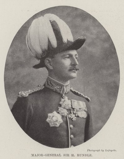 Kenraalimajuri Sir H Rundle tekijältä English Photographer
