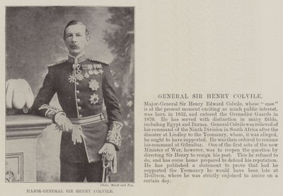Kenraalimajuri Sir Henry Colvile tekijältä English Photographer