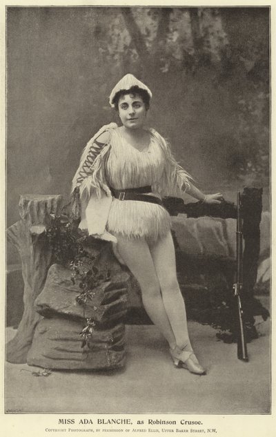 Neiti Ada Blanche Robinson Crusoena tekijältä English Photographer