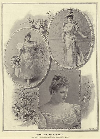 Neiti Lillian Russell tekijältä English Photographer