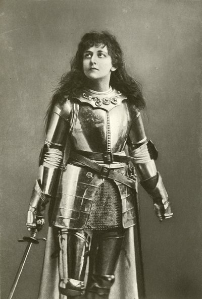 Miss Mary Kingsley hahmona Jeanne of Arc (syväpaino) tekijältä English Photographer