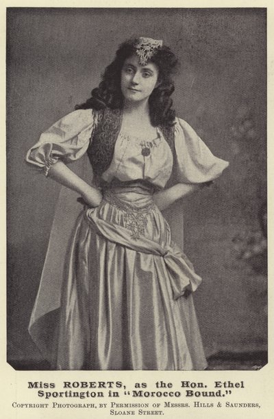 Miss Roberts Hon Ethel Sportingtonina Marokossa tekijältä English Photographer