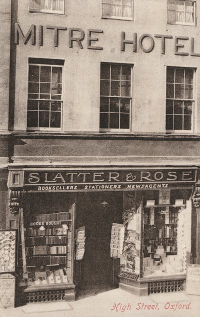 Mitre Hotel ja Slatter and Rose, High Street, Oxford (m/v kuva) tekijältä English Photographer