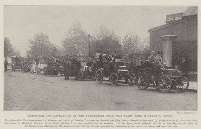 Automobile Clubin moottoriajoneuvojen esittelyt, The Start from Whitehall Court tekijältä English Photographer