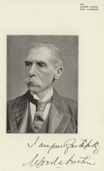 Herra Alfred Austin, runoilijapalkinnon saaja tekijältä English Photographer