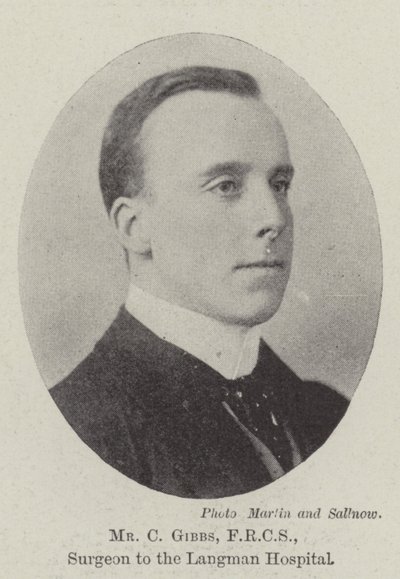 herra C Gibbs, FRCS, Langmanin sairaalan kirurgi tekijältä English Photographer