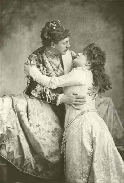 Herra Clyffe ja neiti Lingard hahmona Romeo ja Julia (syväpaino) tekijältä English Photographer