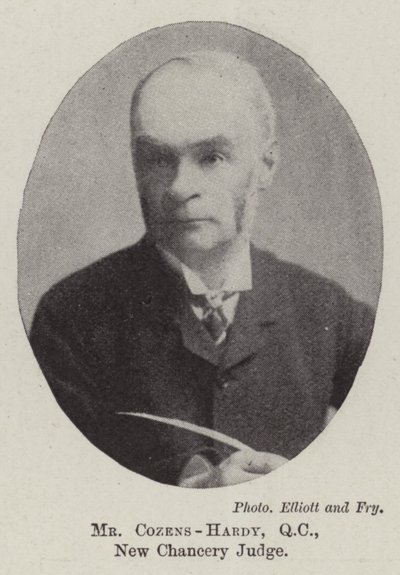 Herra Cozens-Hardy, QC, uusi kansliatuomari tekijältä English Photographer