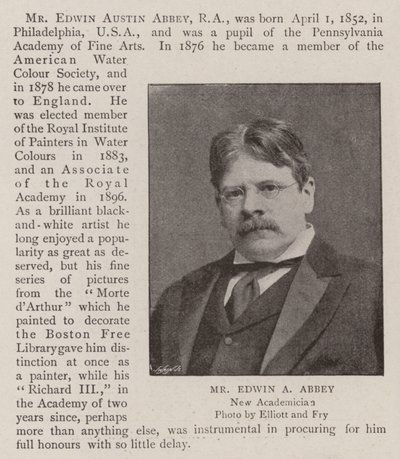 Herra Edwin A Abbey tekijältä English Photographer