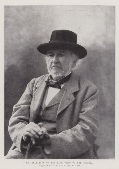 Herra Gladstone viimeisellä vierailullaan Rivieralla tekijältä English Photographer
