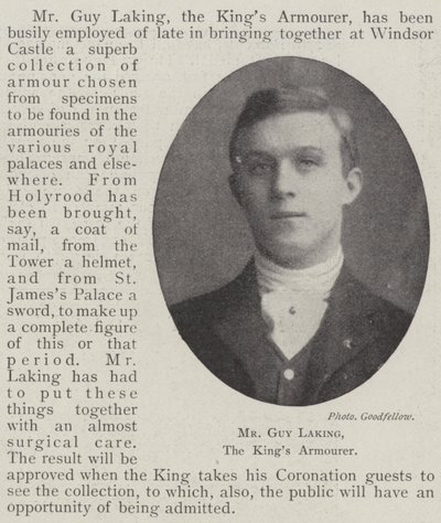 Herra Guy Laking, Kings Armourer tekijältä English Photographer