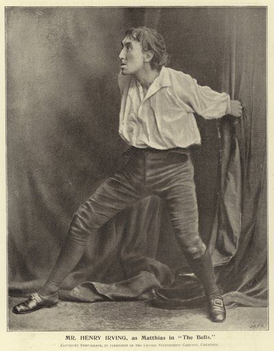 Herra Henry Irving, Matthias elokuvassa The Bells tekijältä English Photographer