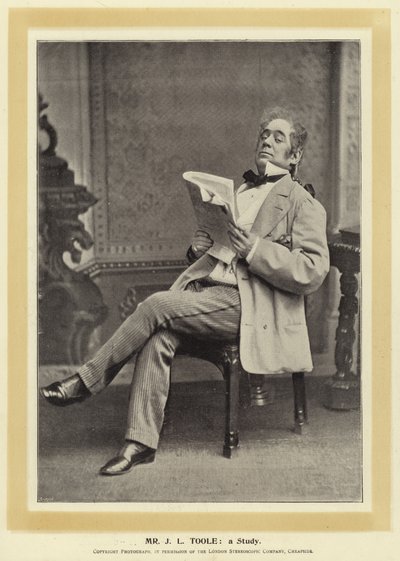 herra J L Toole: Tutkimus tekijältä English Photographer