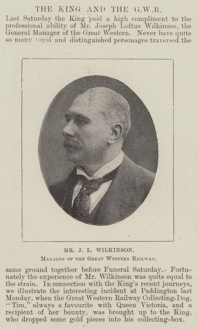J L Wilkinson, Great Western Railwayn johtaja tekijältä English Photographer