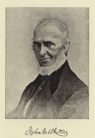 John G. Whittier, Amerikan kveekarirunoilija. tekijältä English Photographer