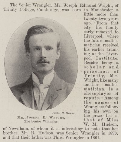 Herra Joseph E Wright, vanhempi Wrangler tekijältä English Photographer
