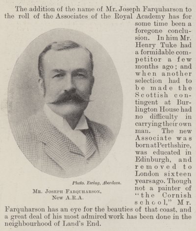Herra Joseph Farquharson, uusi ARA tekijältä English Photographer