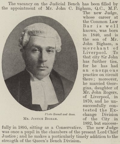 Herra Justice Bigham tekijältä English Photographer