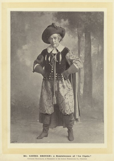 Herra Lionel Brough: muisto La Cigalesta tekijältä English Photographer