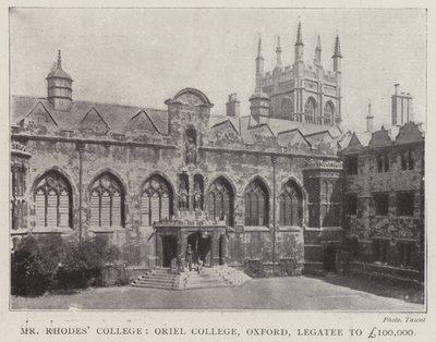 Mr Rhodes College, Oriel College, Oxford, lainsaaja 100 000 puntaa tekijältä English Photographer