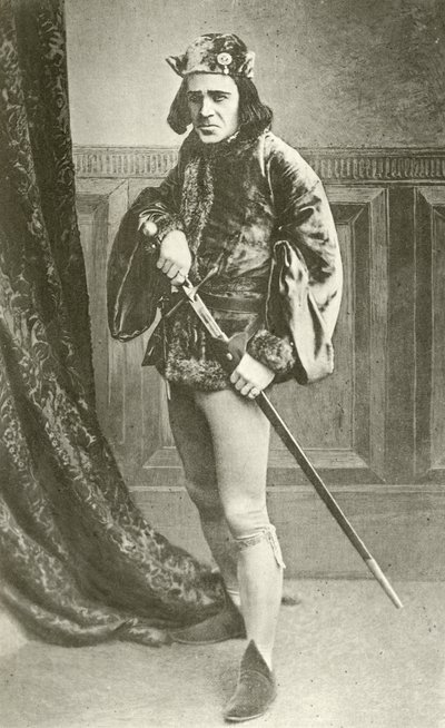 Mr Richard Mansfield Richard III:na (syväpaino) tekijältä English Photographer