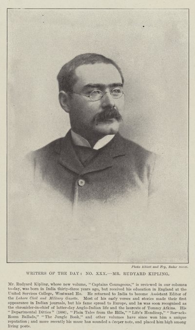 Herra Rudyard Kipling tekijältä English Photographer