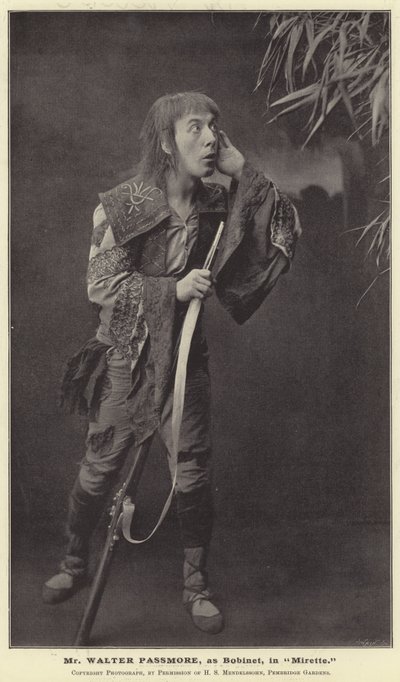 Herra Walter Passmore Bobinetina elokuvassa Mirette tekijältä English Photographer