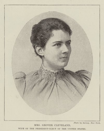 Rouva Grover Cleveland, Yhdysvaltain valitun presidentin vaimo tekijältä English Photographer