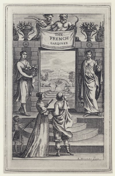 N de Bonnefons, The French Gardiner, Tr J Evelyn, J Crooke 1658 (b/w kuva) tekijältä English Photographer