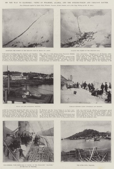 Matkalla Klondikeen, näkymät Wrangelliin, Alaskaan ja Stikine-Teslinin ja Chilkootin reiteille tekijältä English Photographer