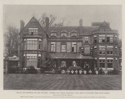 Yksi haavoittuneiden sairaaloistamme, Golders Hill House, Hampstead, jossa on haavoittuneita Etelä-Afrikasta tekijältä English Photographer