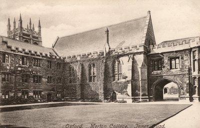 Oxford, Merton College, Inner Quad (m/w kuva) tekijältä English Photographer